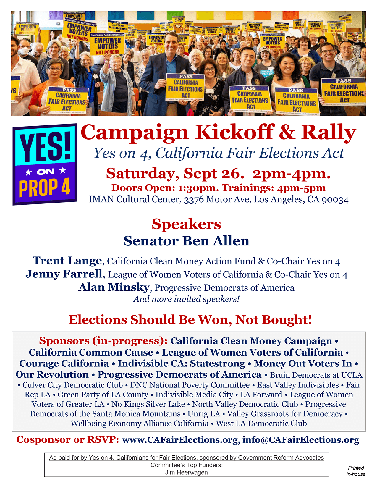Prop 4 Kickoff - LA County